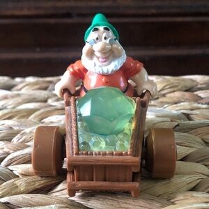 Vintage Disney Snow White and the Seven Dwarfs: Doc figure with gem cart